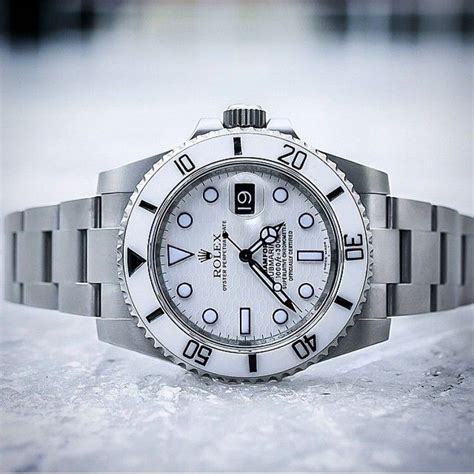 rolex sub bezel white top marker